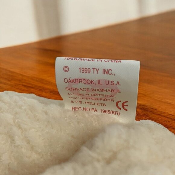 TY Beanie Babies "Ewey" The Lamb 8" Plush Toy Collectible 1999 NWT - Picture 6 of 6